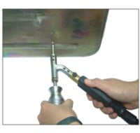 Martillo desabollar impacto con soldadura