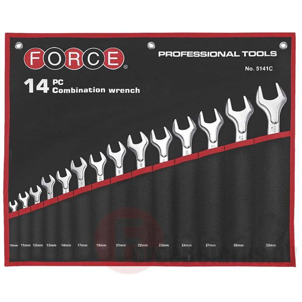 JUEGO-LLAVES-PUNTA-CORONA-10 A 32MM-14 PIEZAS-FORCE-5141