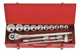 force-6141Sf2 Caja Dados Poligonales Cortos 3/4" 7/8" a 2" 14 Piezas